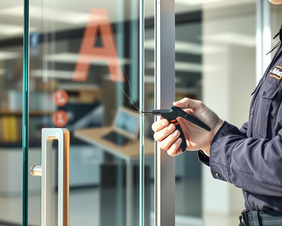 Cracked Glass Repair for Storefronts and Display Cases